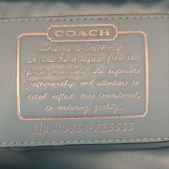 Coach F13533 Signature Kiss Lock Center Satchel - Picture 11 of 15